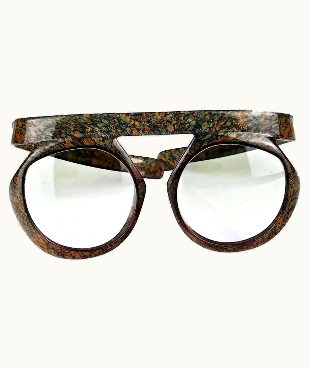 Dior Vintage Christian Dior Lady Gaga Oversized Space Age Sunglasses
