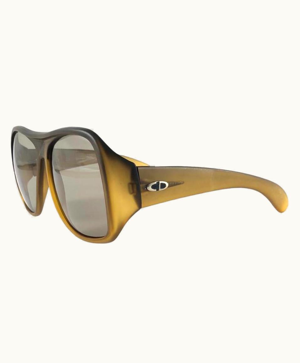 Dior Vintage Christian Dior Monsieur Matte Oversized Optyl 1970 Sunglasses