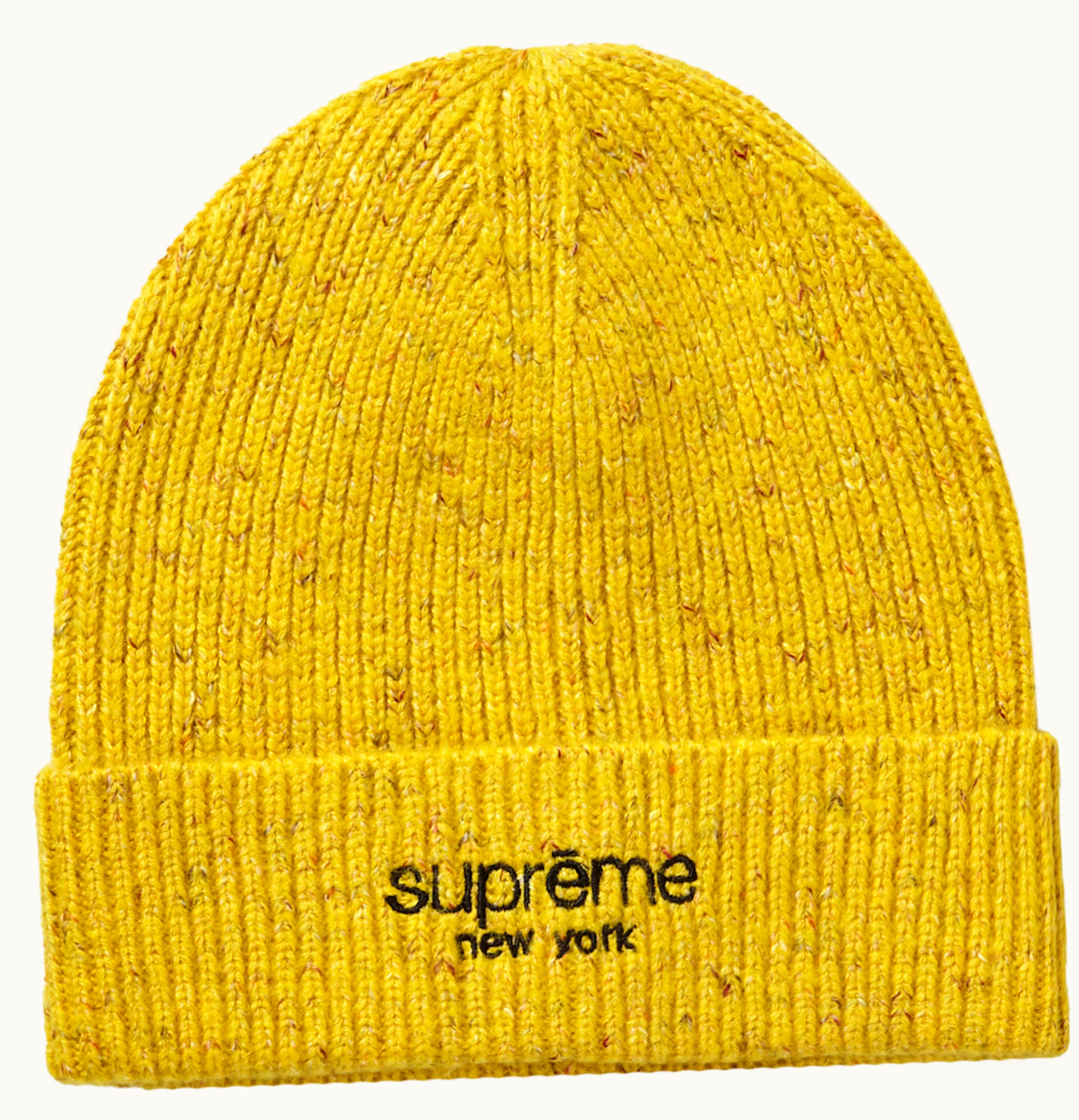 Supreme Supreme Rainbow Speckle Beanie Yellow