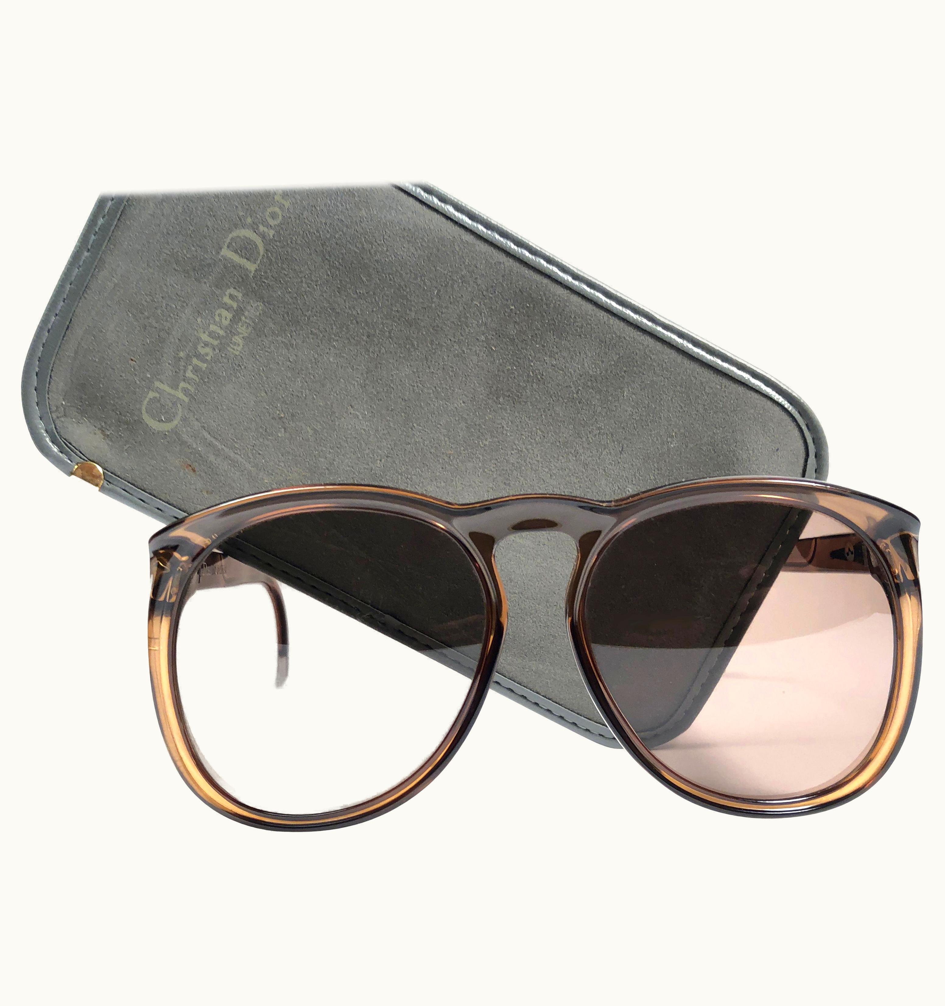 Dior Vintage Christian Dior Monsieur D62 Oversized Green Optyl Austria Sunglasses
