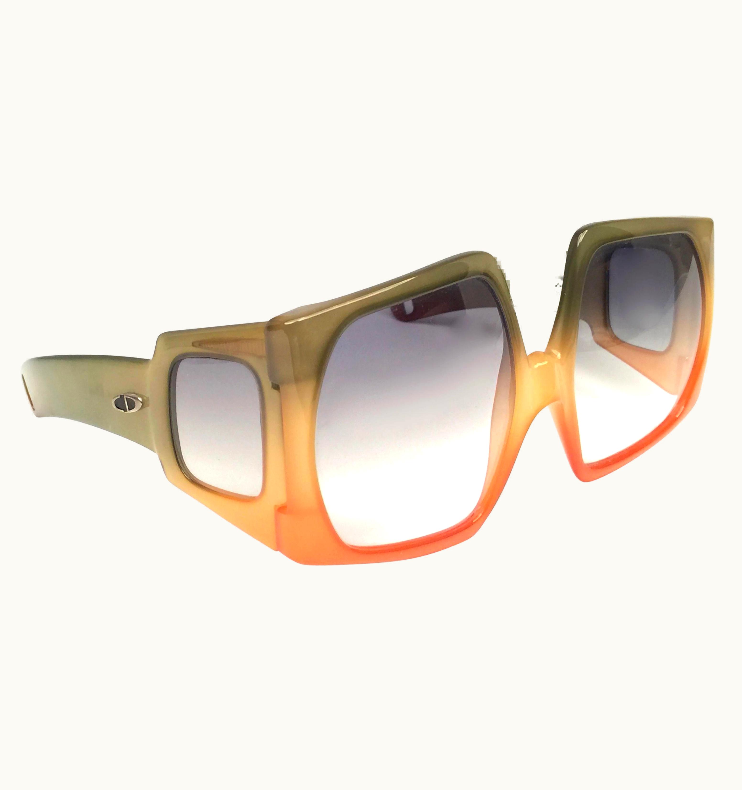 Dior Vintage Christian Dior Rare D01 Oversized Optyl Sunglasses