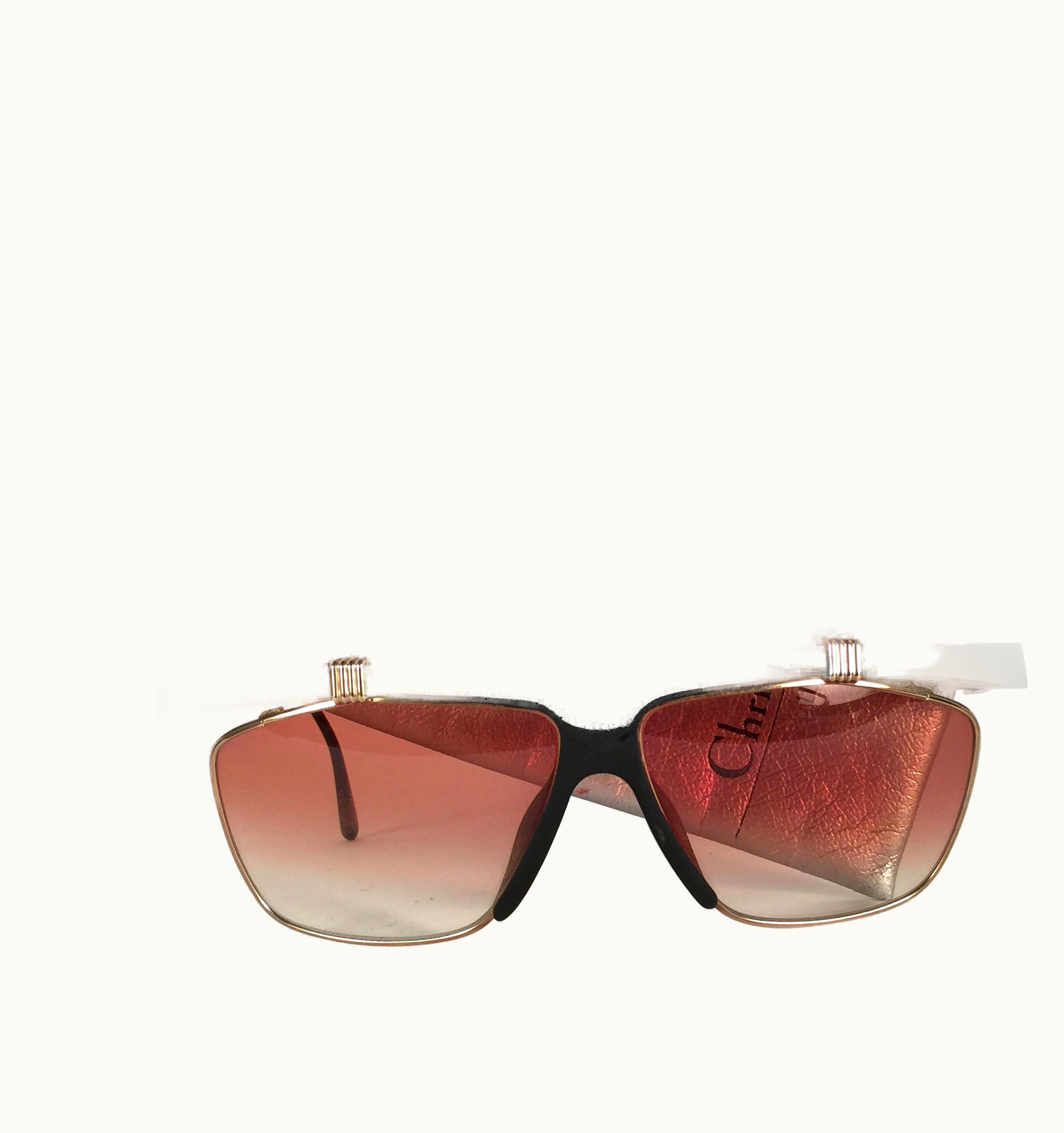 Dior Vintage Christian Dior 2555 Black & Gold Frame Optyl Sunglasses Germany