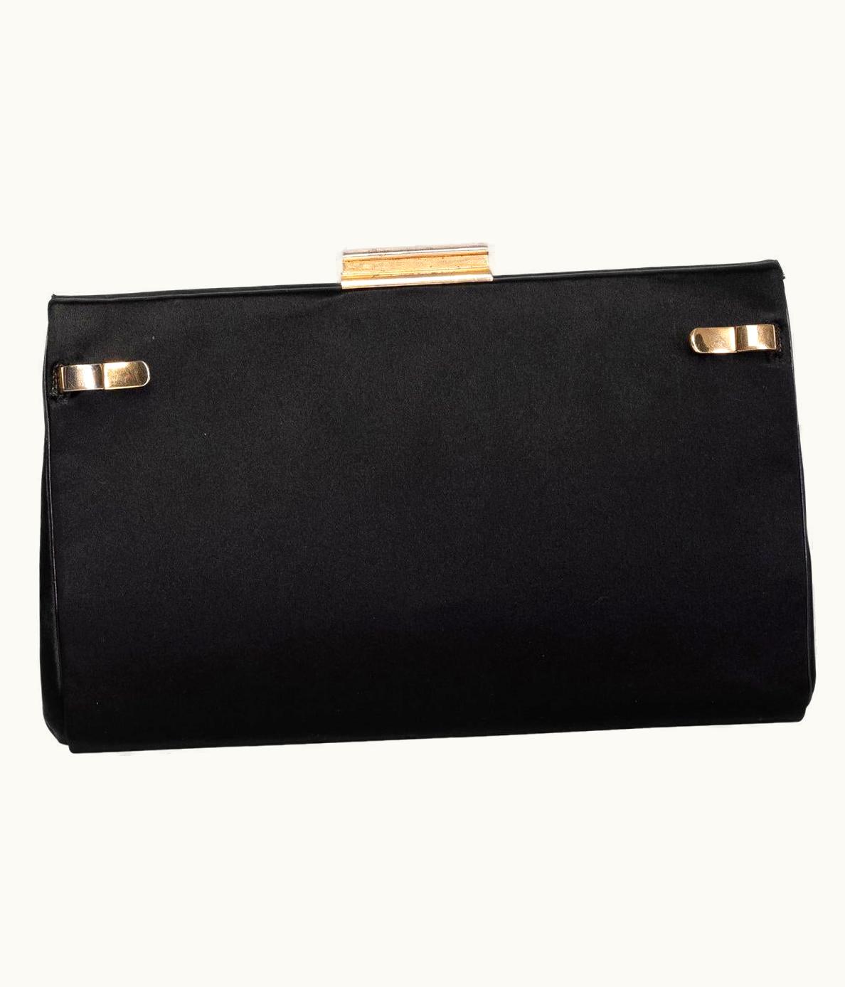 Gucci Gucci Vintage 1979 2n1 Black Patent Leather Day To Evening Bag
