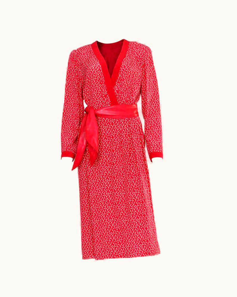 Dior Christian Dior Paris Couture Silk Dress Spring S/SSummer 1979