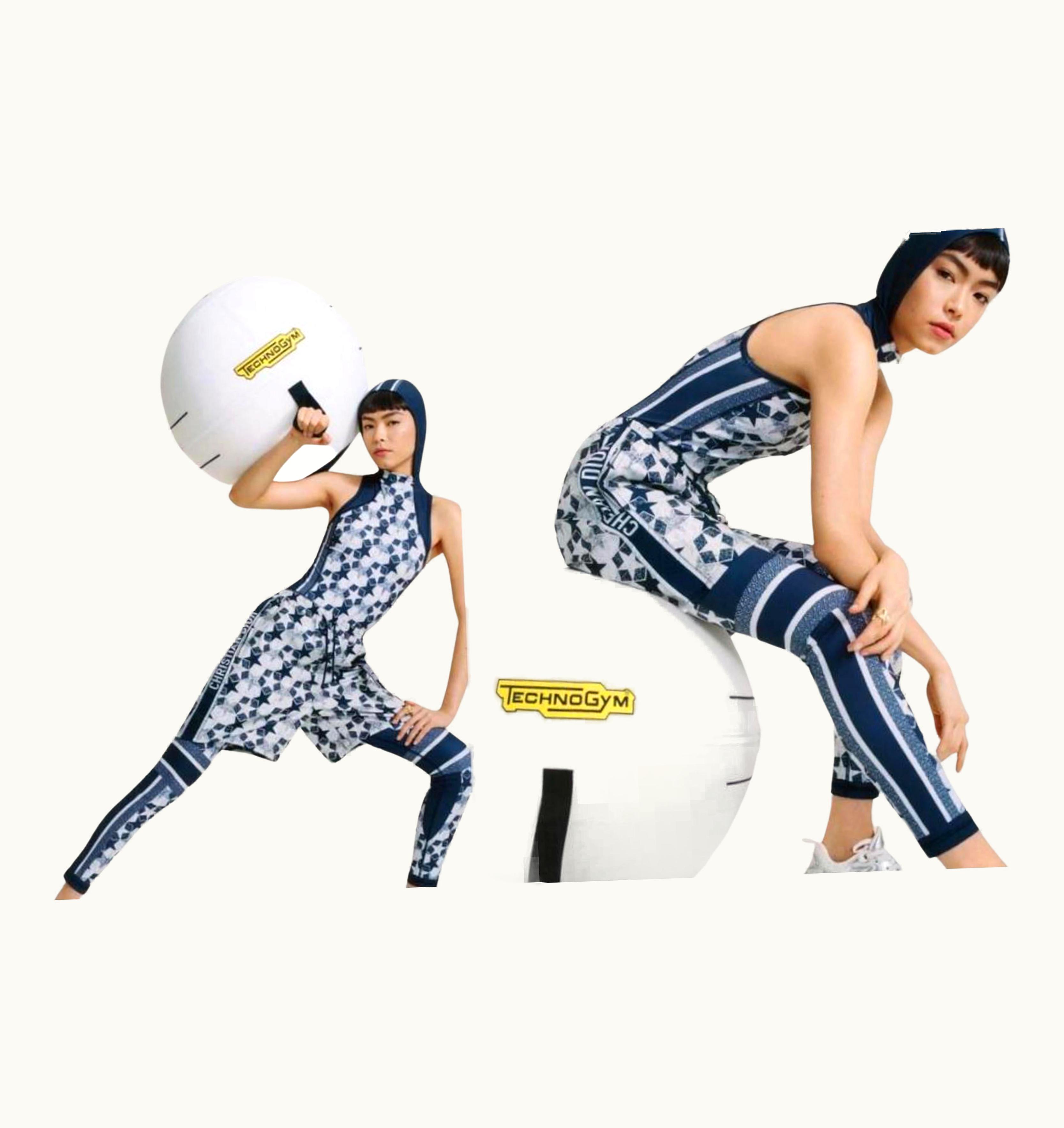 Dior Dior Limited Edition White Logo Technogym Gym Ball For Dior Yoga 1dior127