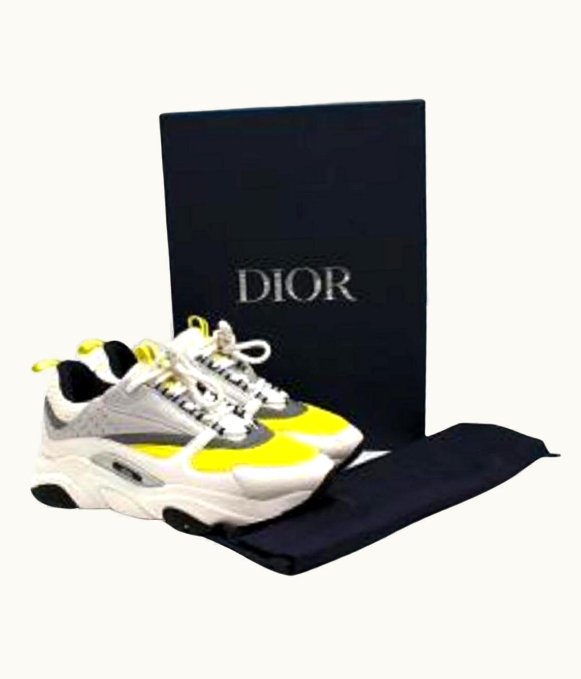 Dior Dior Yellow & White B22 Sneakers UZ0568841