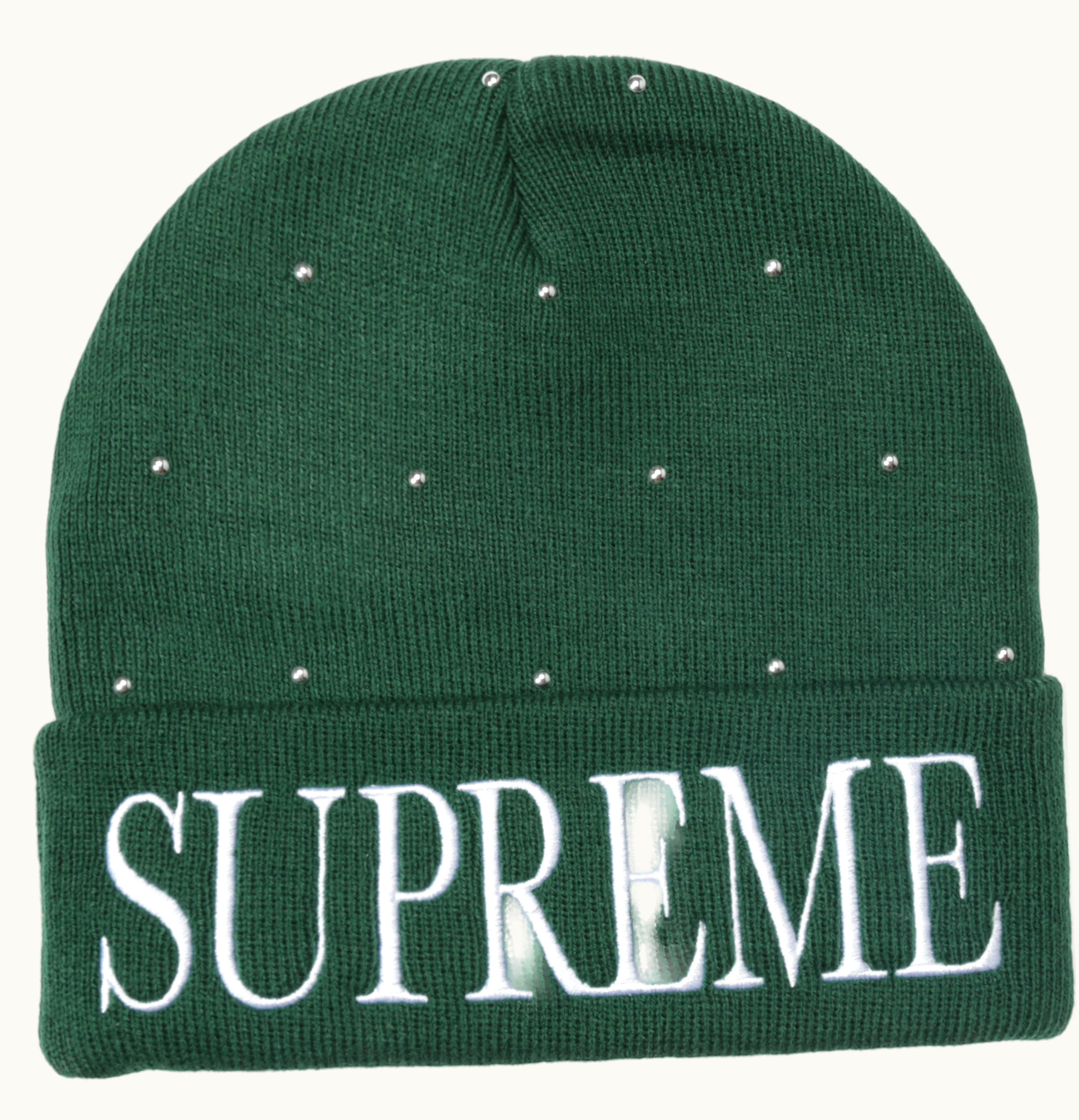 Supreme Supreme Studded Beanie Dark Green