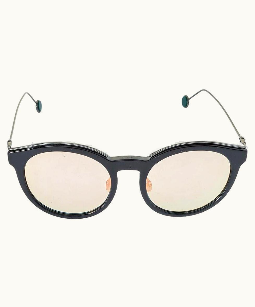 Dior Black/Green & Pink Mirrored Ans0j Dior Blossom Round Sunglasses