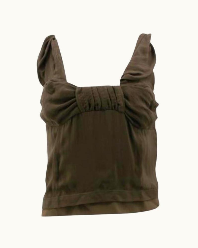 Dior Christain Dior Khaki Green Twist Top UZ0568957