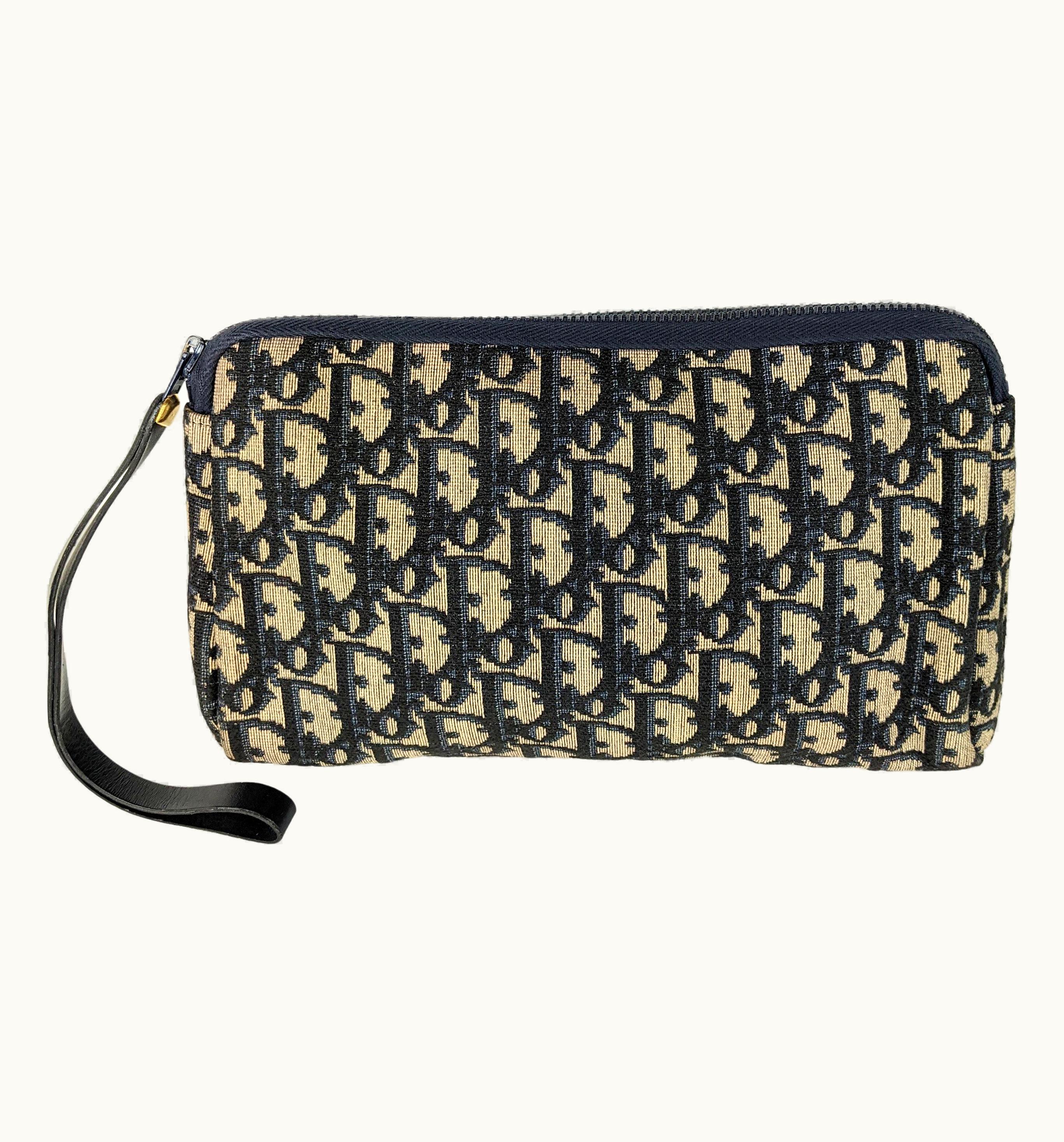Dior Monogramme Oblique Mini Zip Clutch