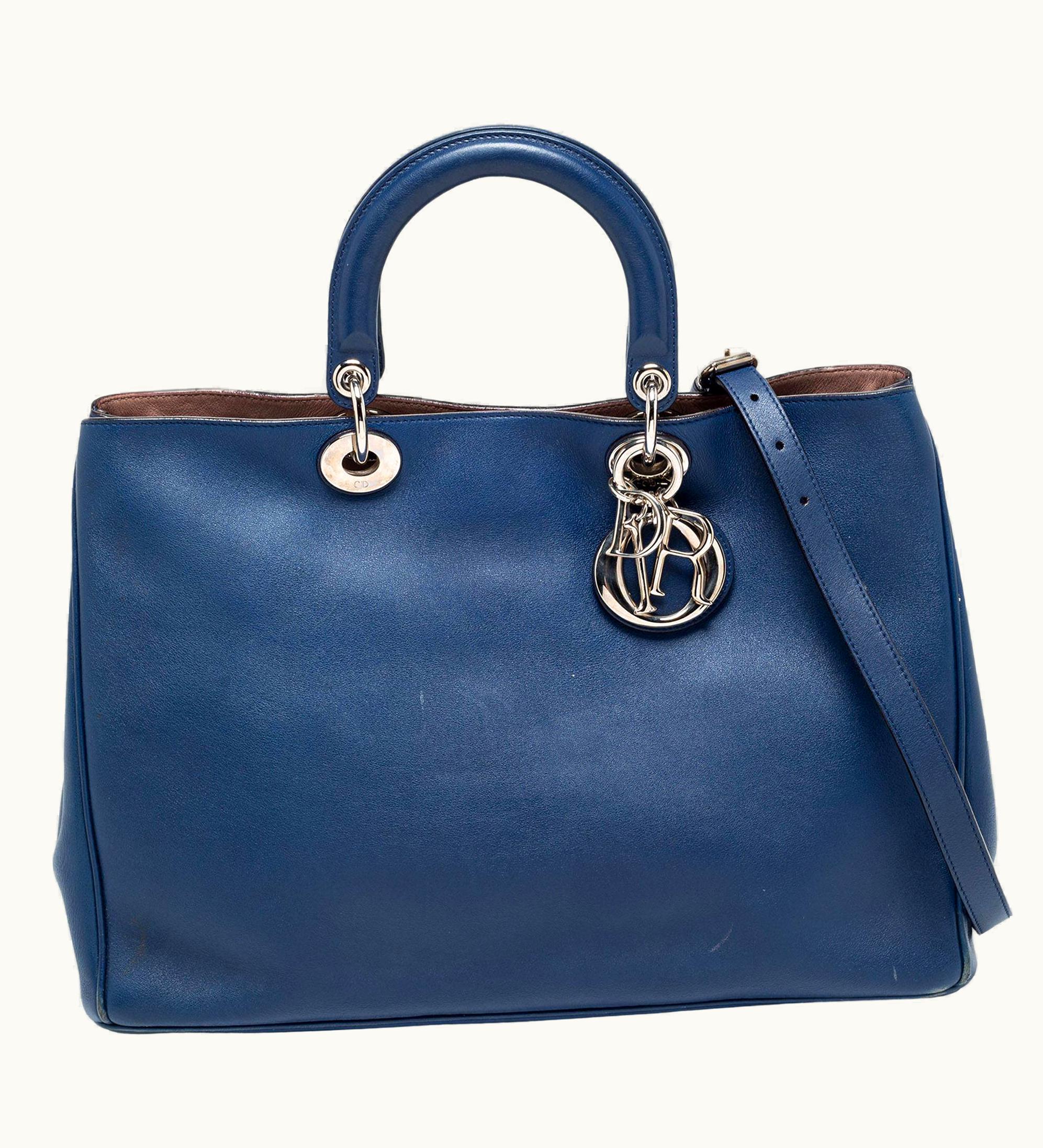 Dior Blue Leather Large Diorissimo Tote UZ0568969