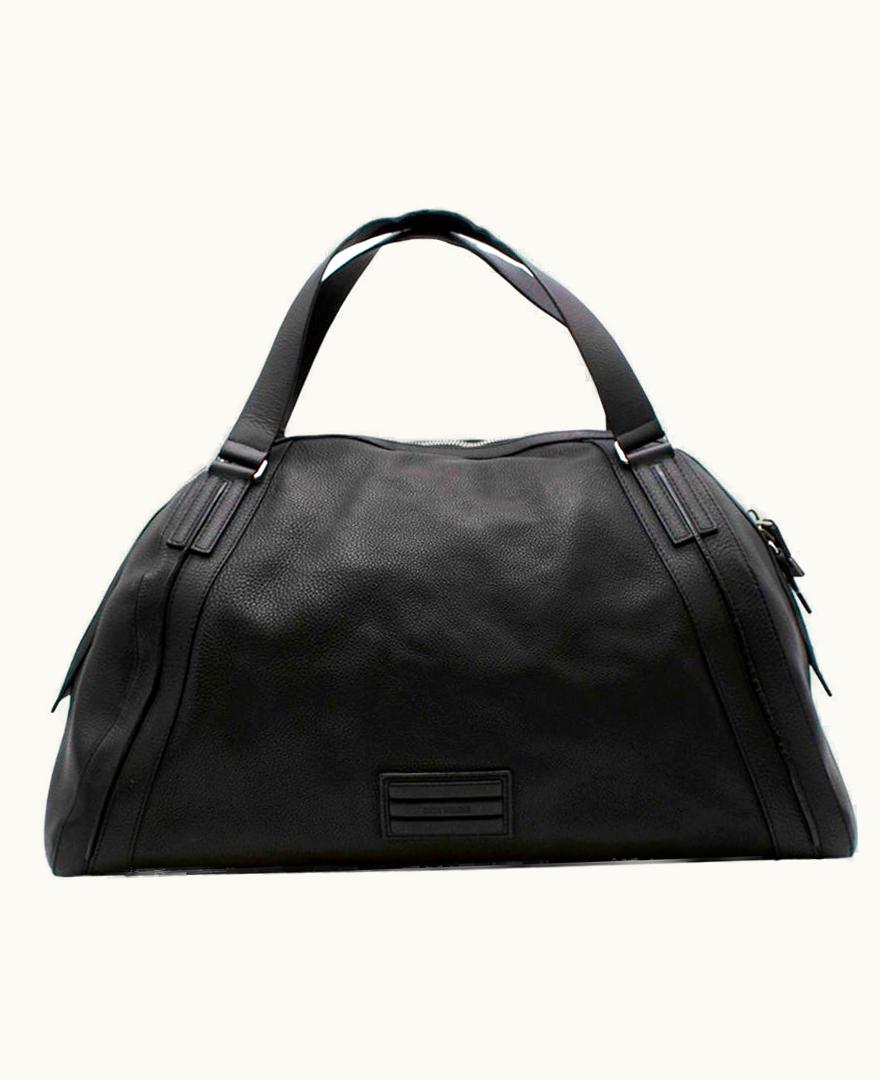 Dior Homme Black Leather Weekender Bag