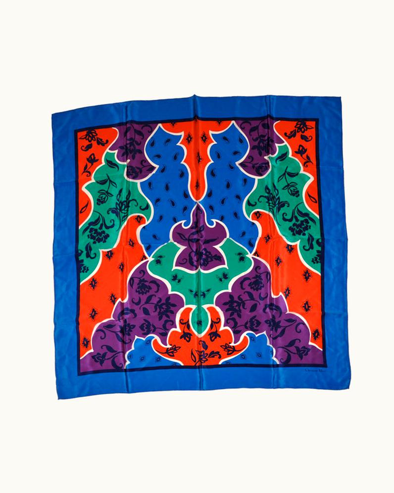 Dior Christian Dior Bold Multicolor Silk Scarf