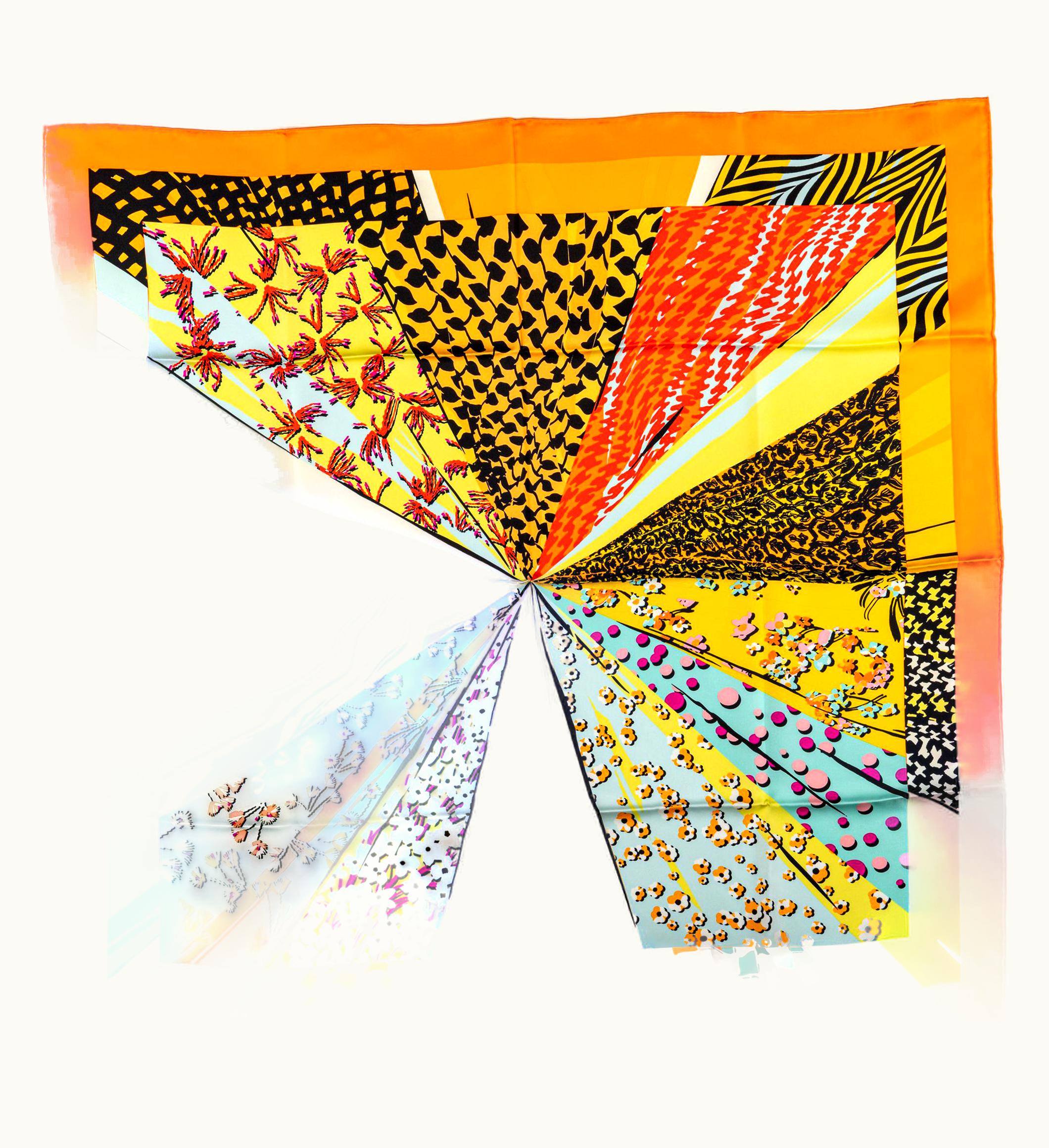 Dior Dior Multiple Patterns Silk Scarf