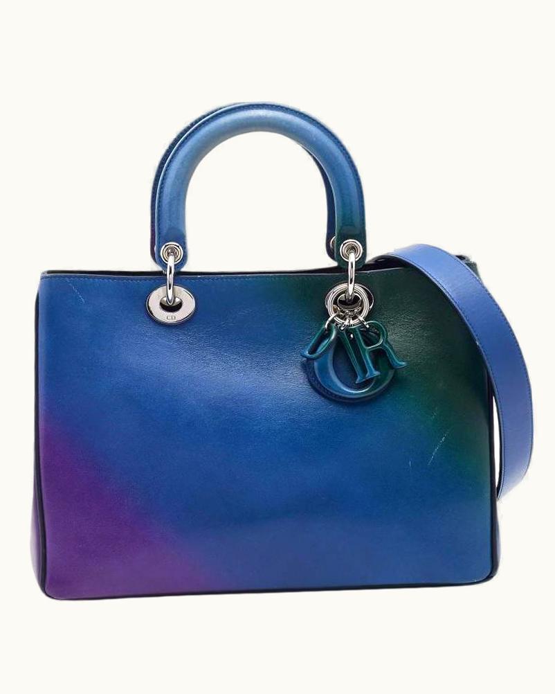 Dior Dior Multicolor Leather Medium Diorissimo Shopper Tote