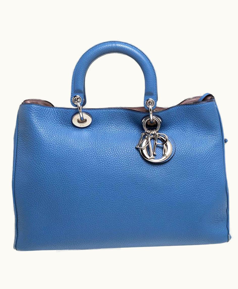 Dior Dior Blue Leather Large Diorissimo Shopper Tote UZ0569092