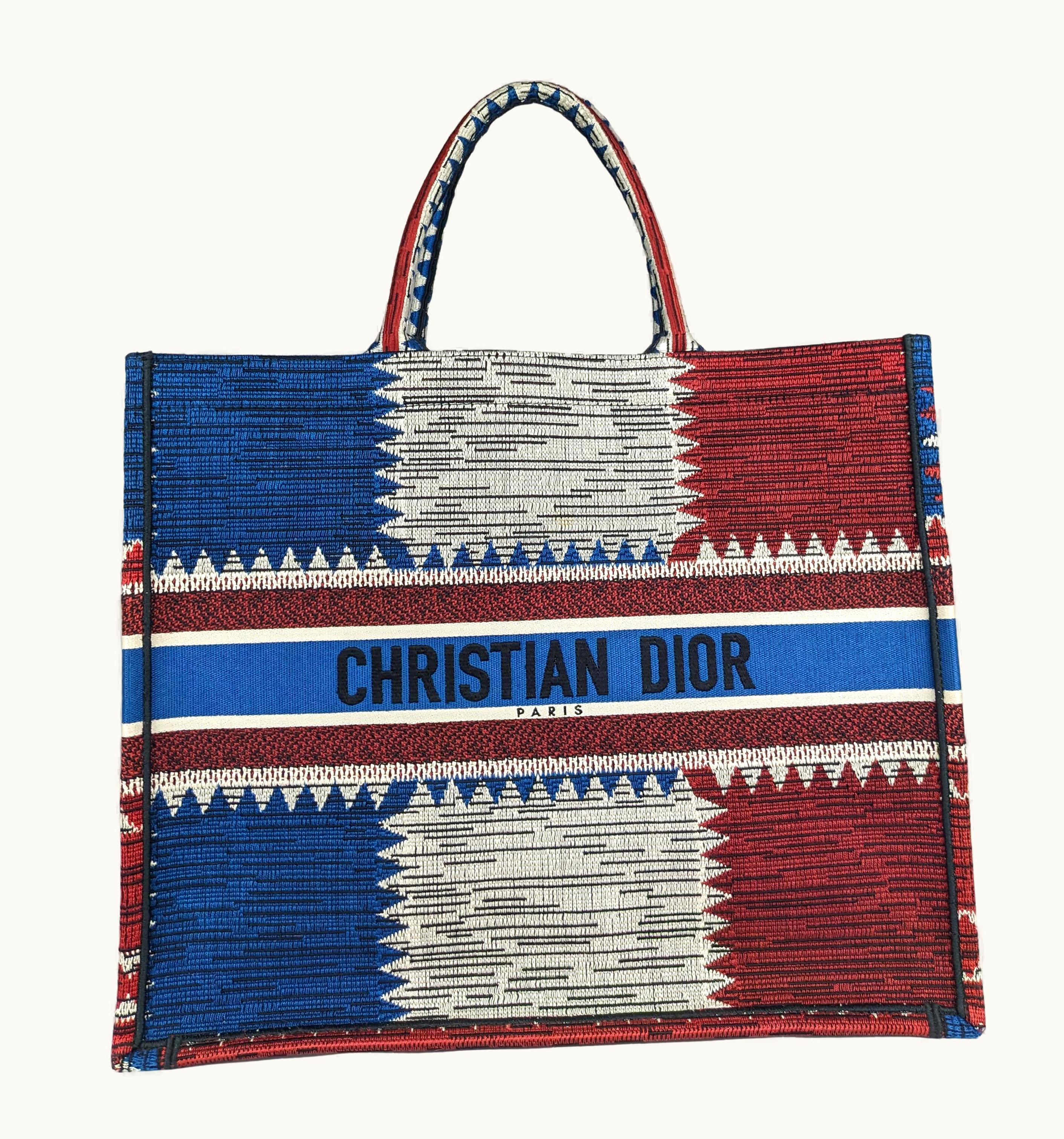 Dior Christian Dior Large Union Jack Book Tote