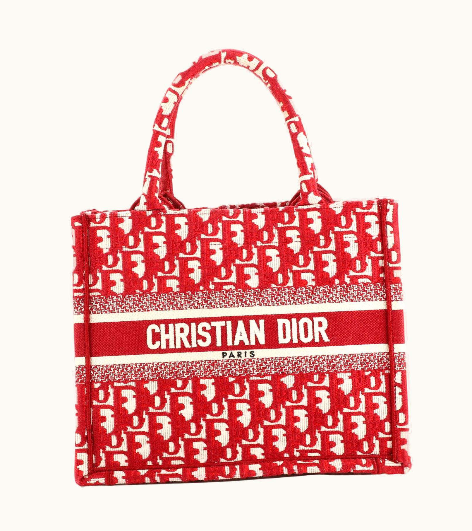 Christian Dior Book Tote Oblique Canvas Small