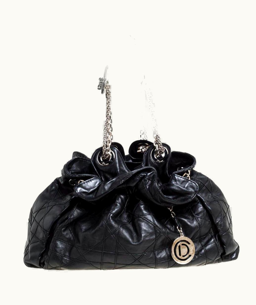 Dior Dior Black Cannage Leather Le Trente Hobo UZ0569139
