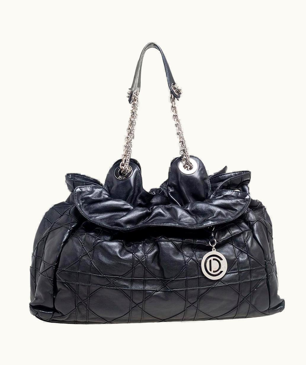 Dior Dior Black Cannage Leather Le Trente Hobo UZ0569140