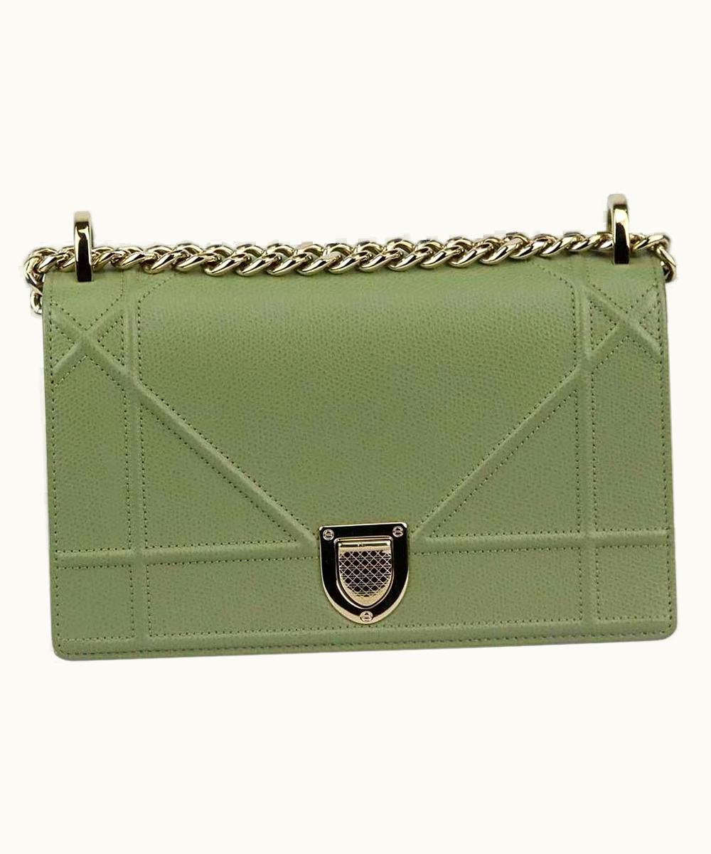 Dior Christian Dior Diorama Small Leather Shoulder Bag