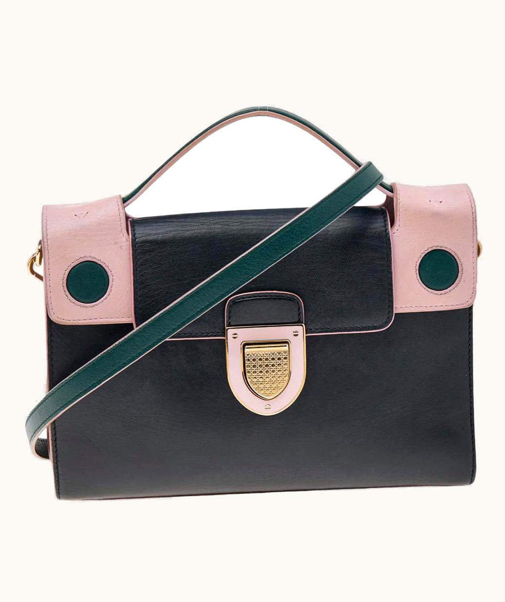 Dior Dior Multicolor Leather Diorever Top Handle Bag