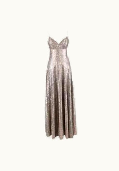 Dior Dior Sequin Embellished Silk Low Back Gown