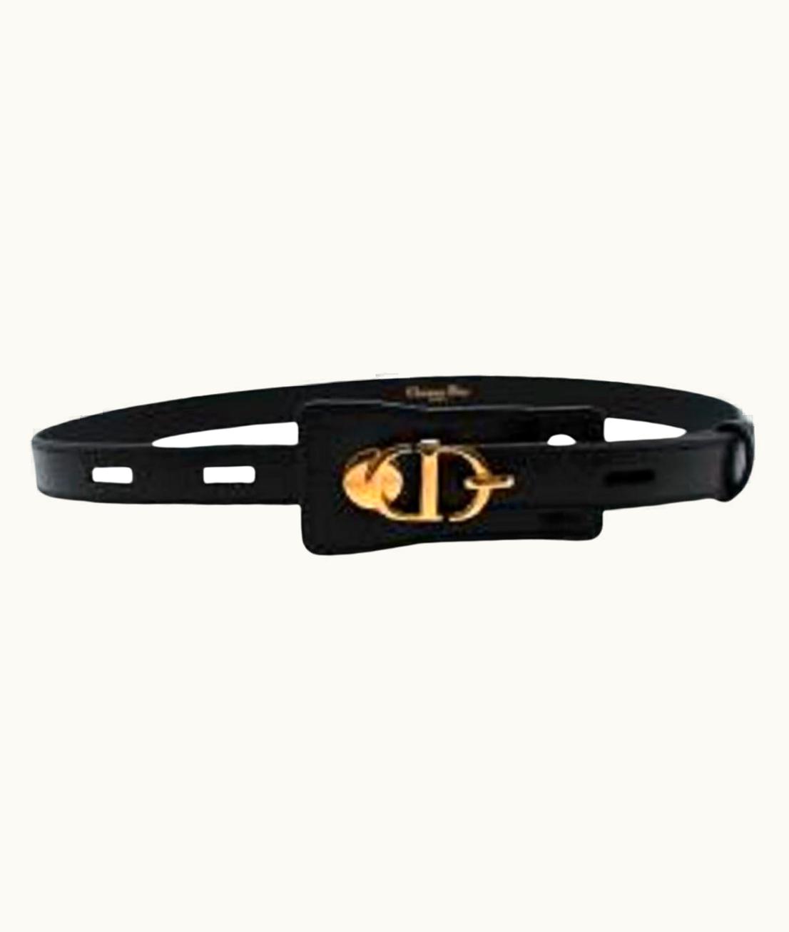 Dior Dior Black Leather Montaigne Belt UZ0569184