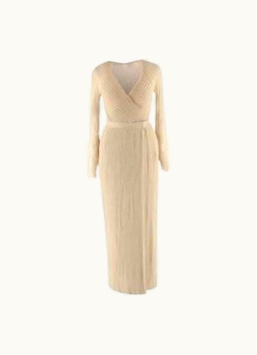 Dior Dior Metallic Gold Pleated Playsuit & Wrap Skirt UZ0569187