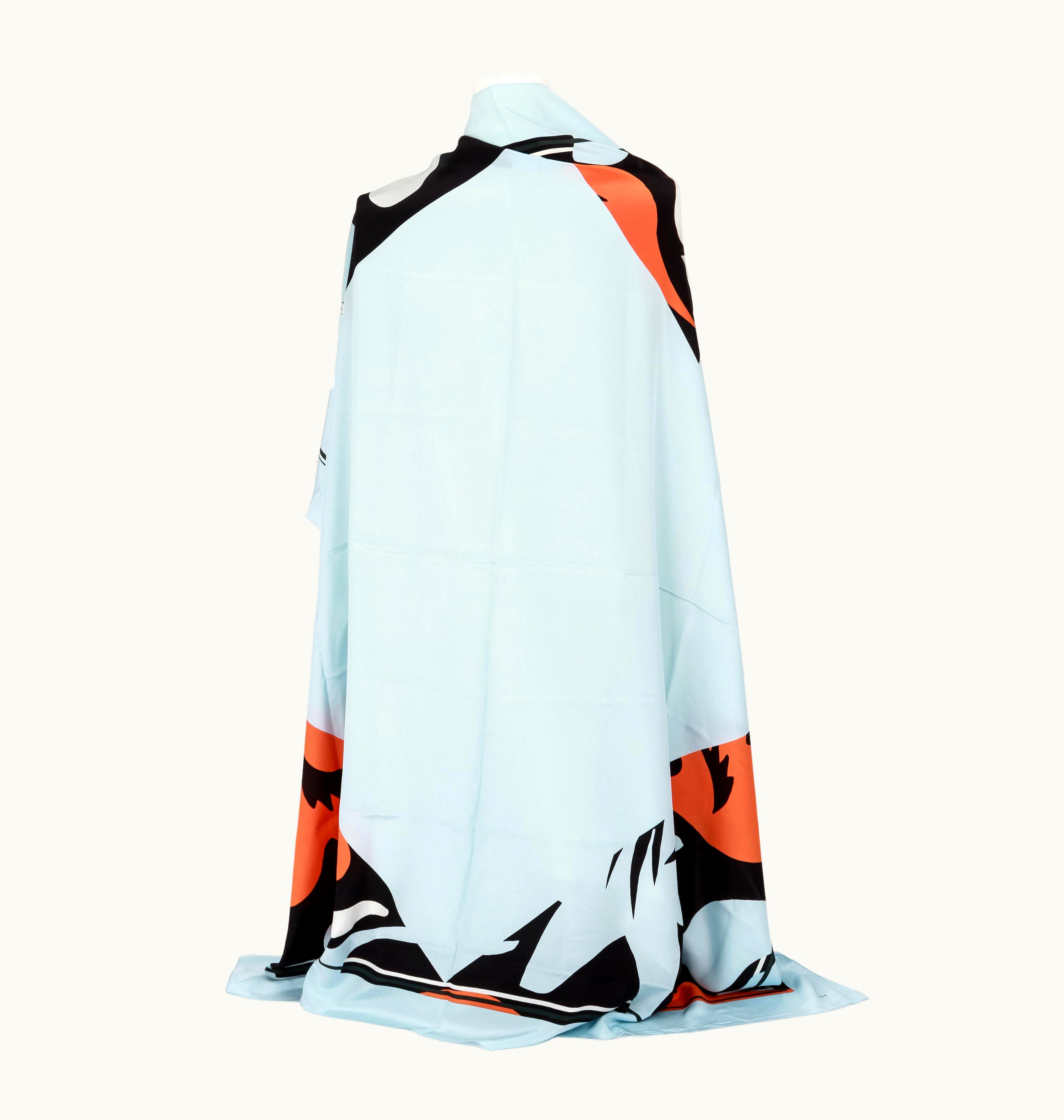 Dior Christian Dior Oversized Silk Celeste Shawl
