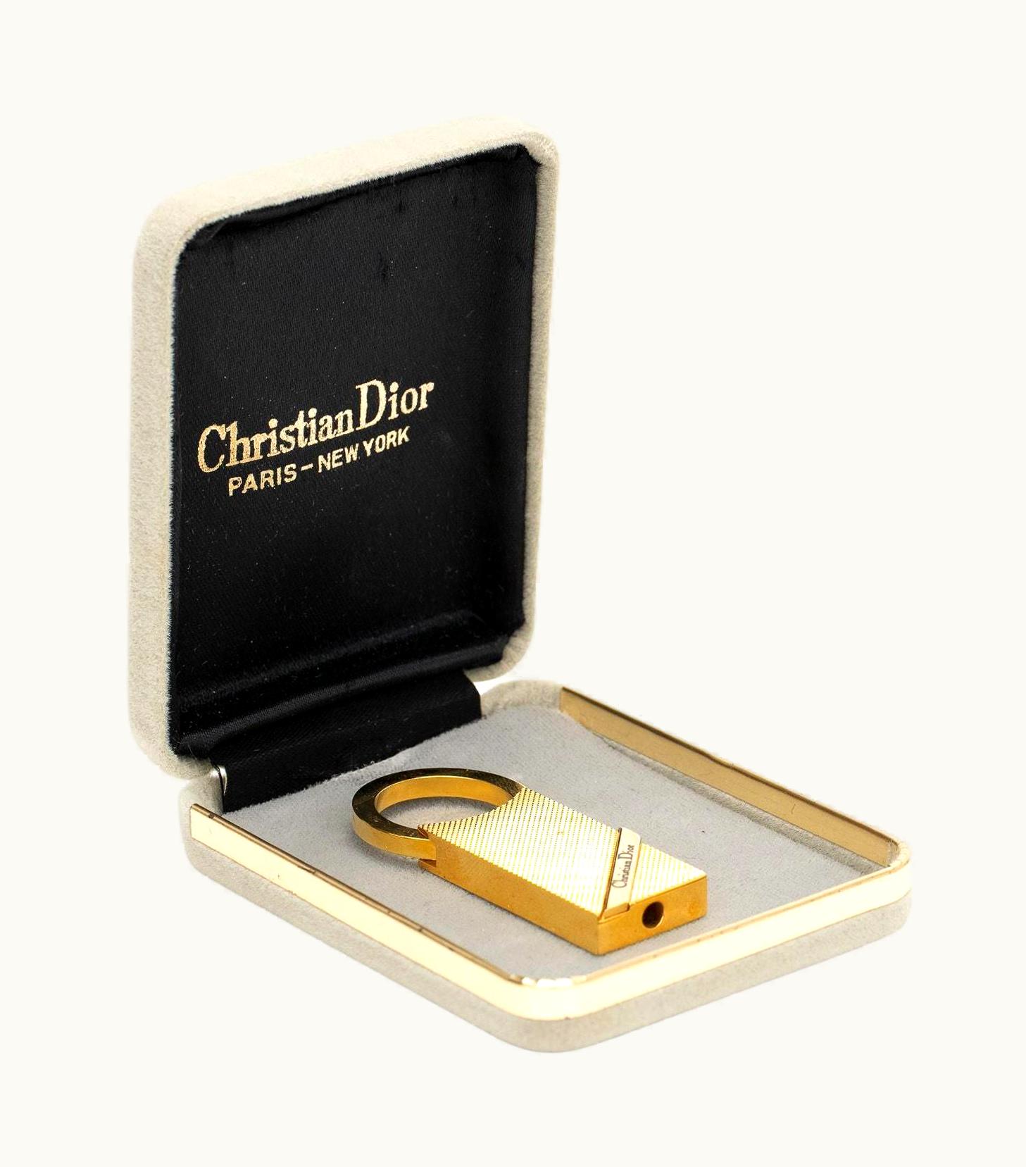 Dior Dior Vintage Gold Plated Key Chain