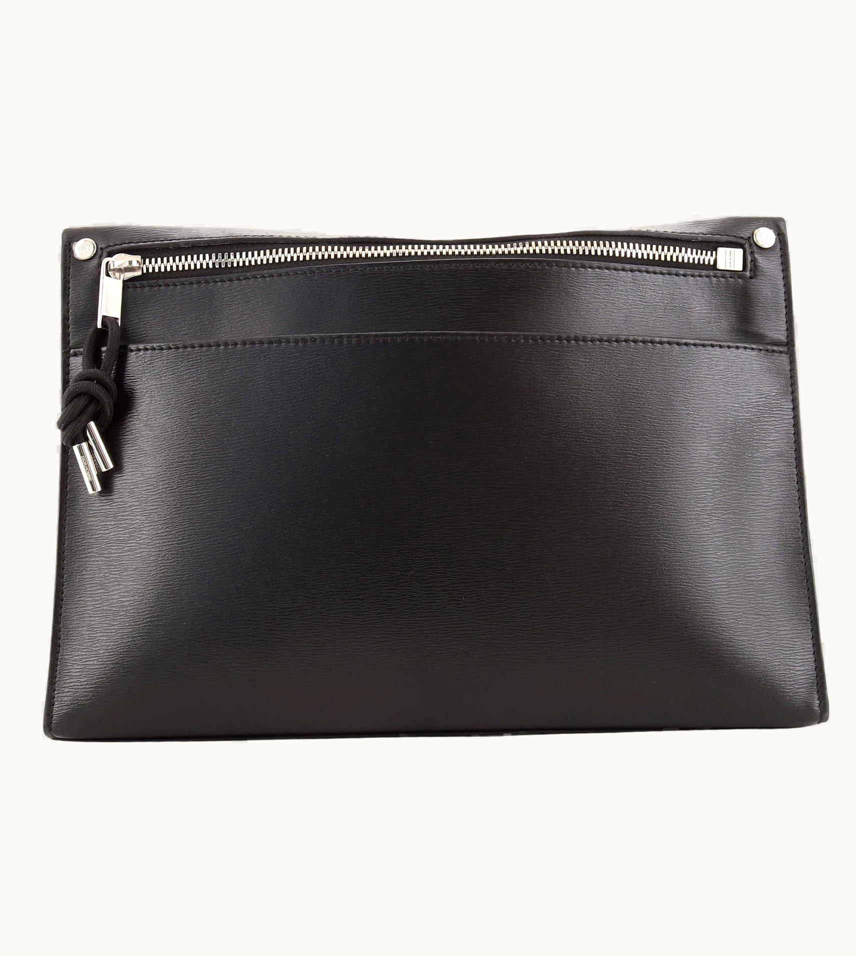Dior Christian Dior Bee Zip Pouch Leather Medium