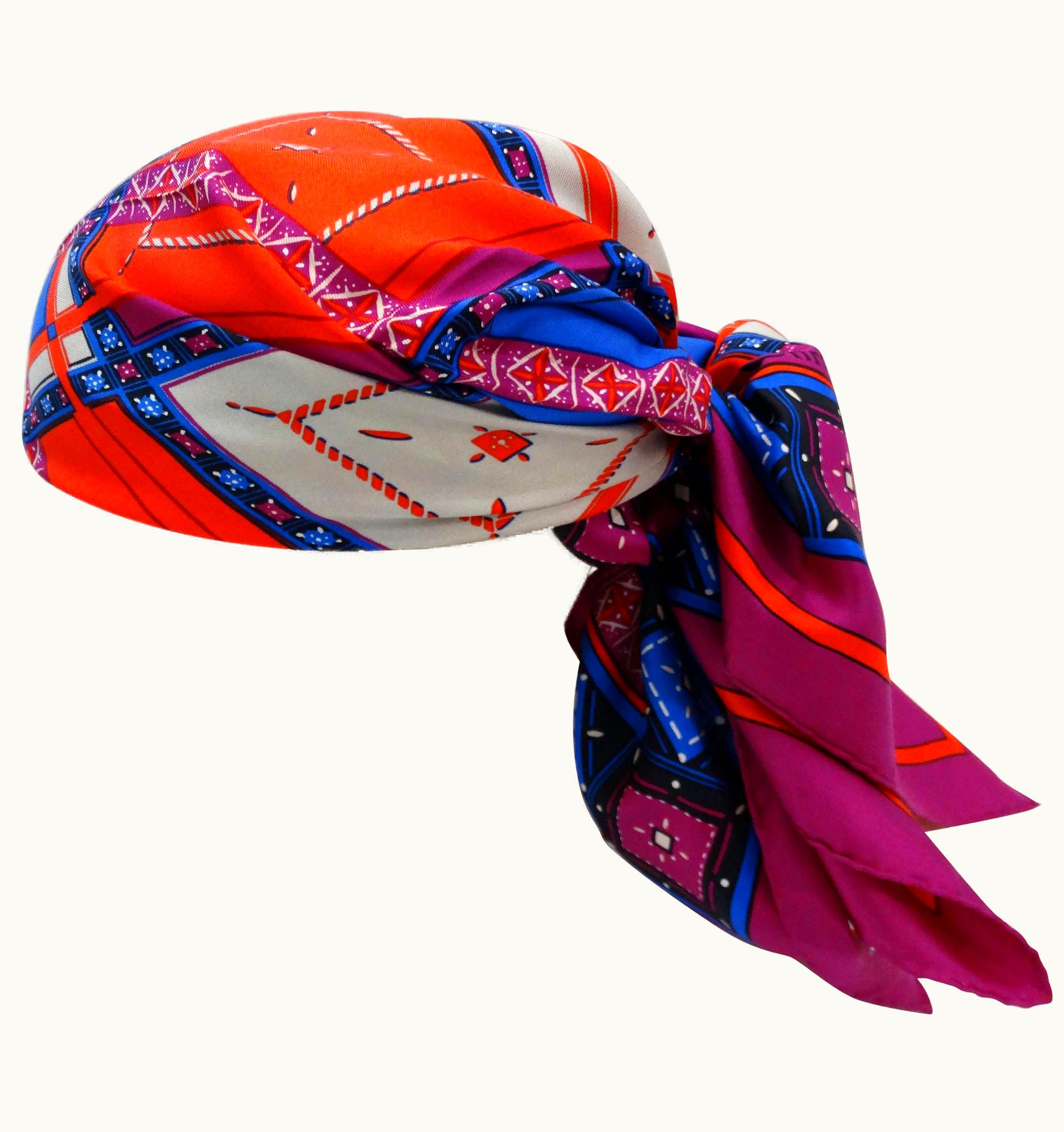 Dior 1980s Christian Dior Jewel Silk Scarf