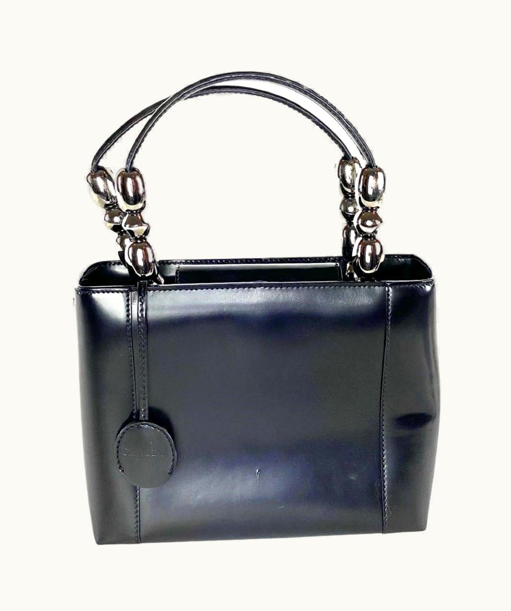 Dior Dior Mini Fancy 16da529 Black Leather Tote