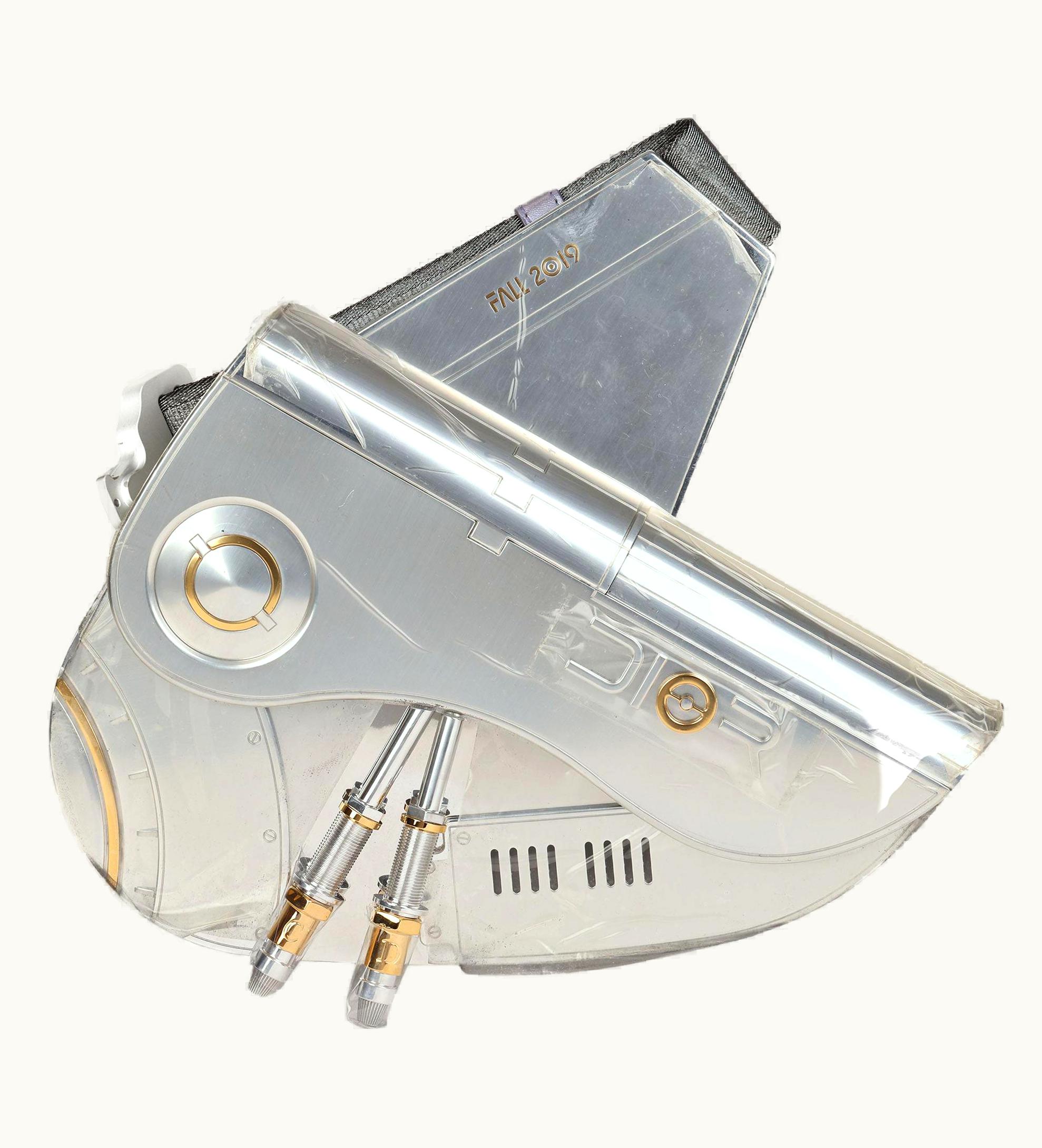 Dior Christian Dior Sorayama Metal & Brass Saddle Bag