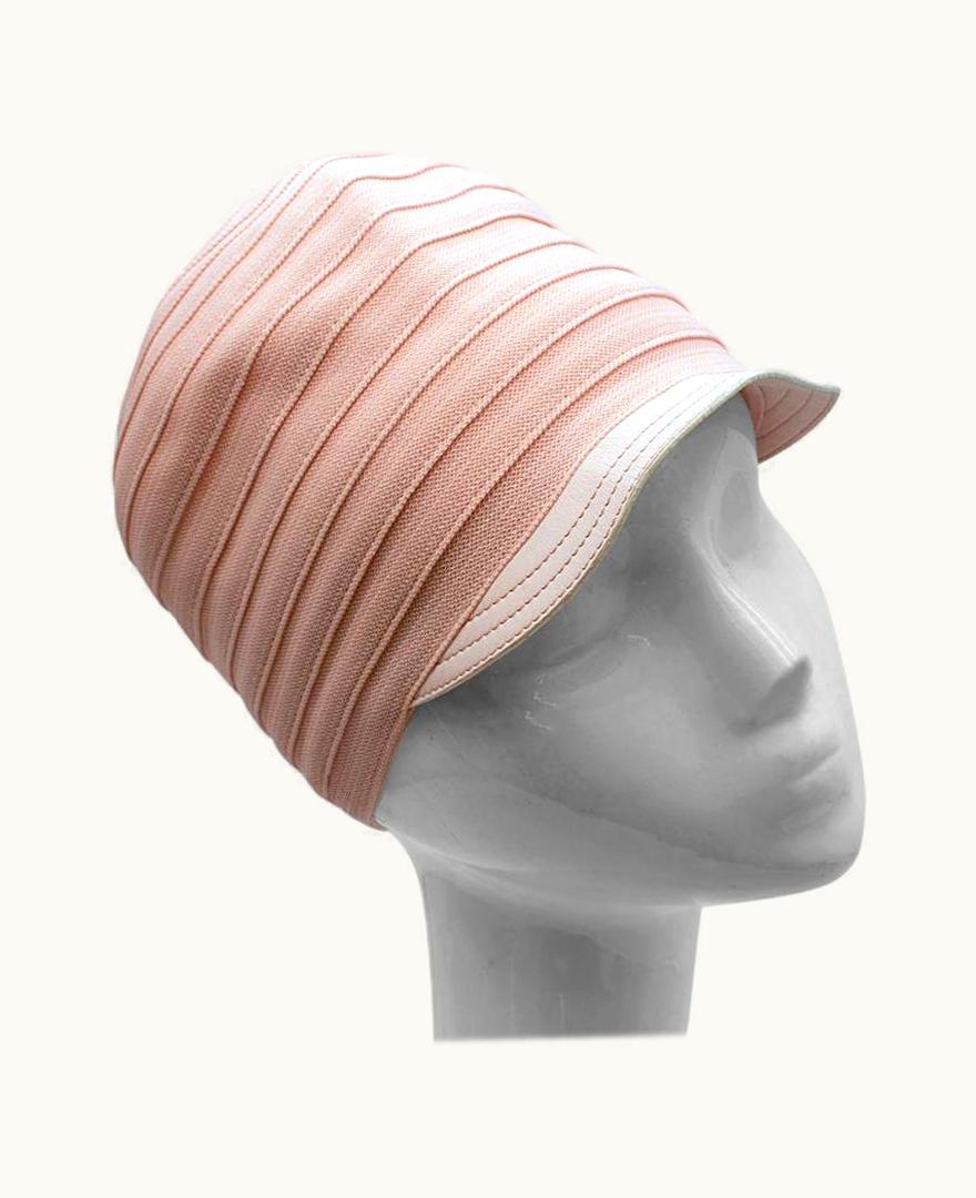 Dior Christian Dior Pink Knit & Lambskin Hat