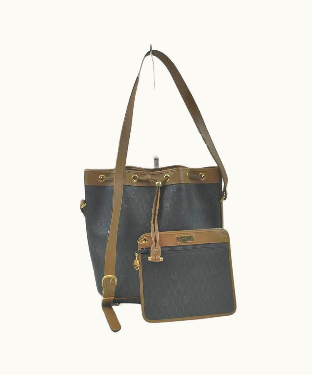 Dior Dior Black Monogram Bucket With Pouch