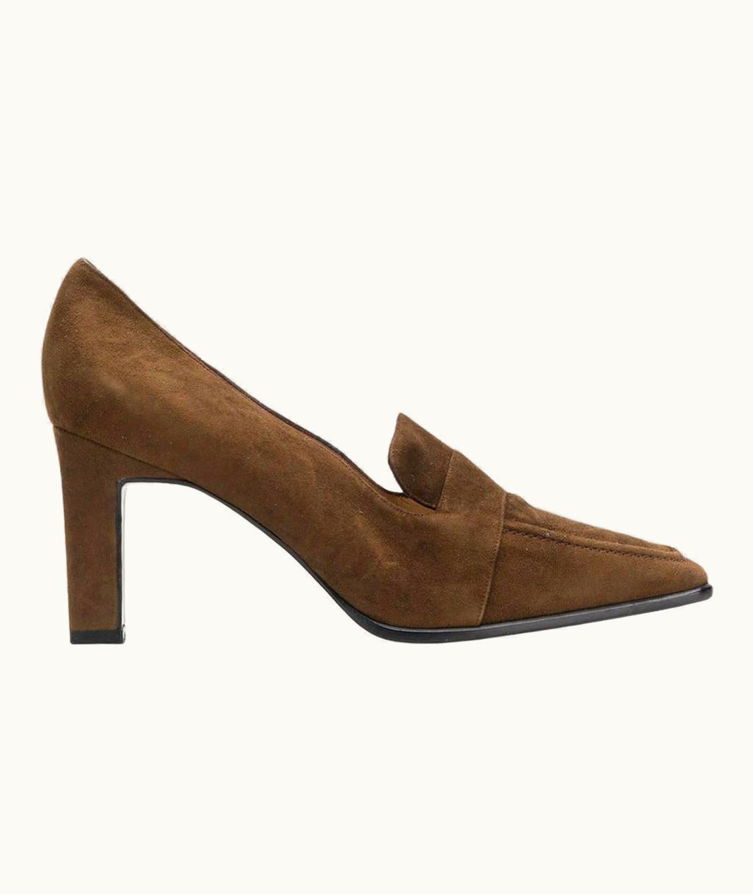 Dior 90s Christian Dior Dark Brown Suede Pumps