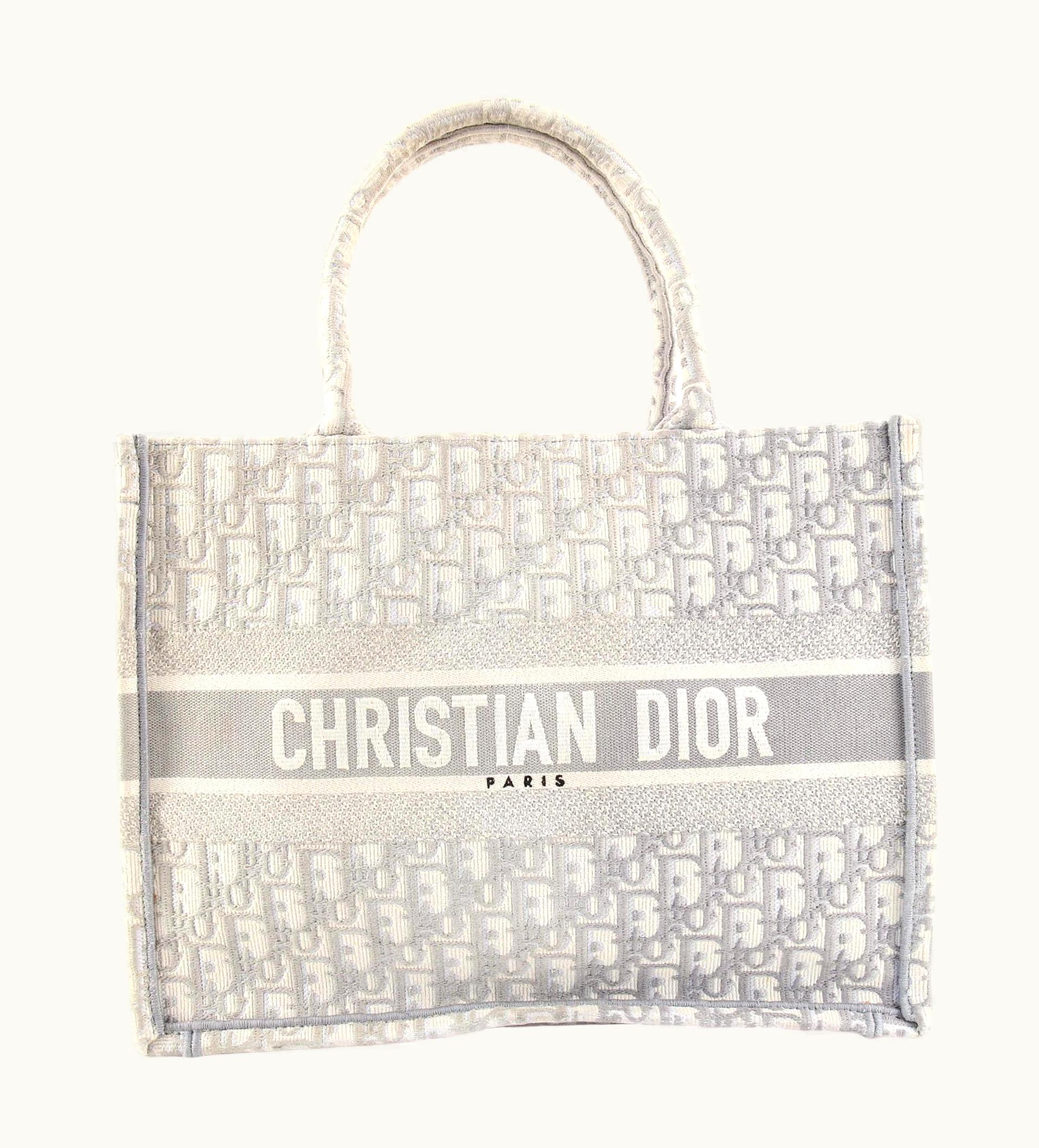 Dior Christian Dior Book Tote Oblique Canvas Medium