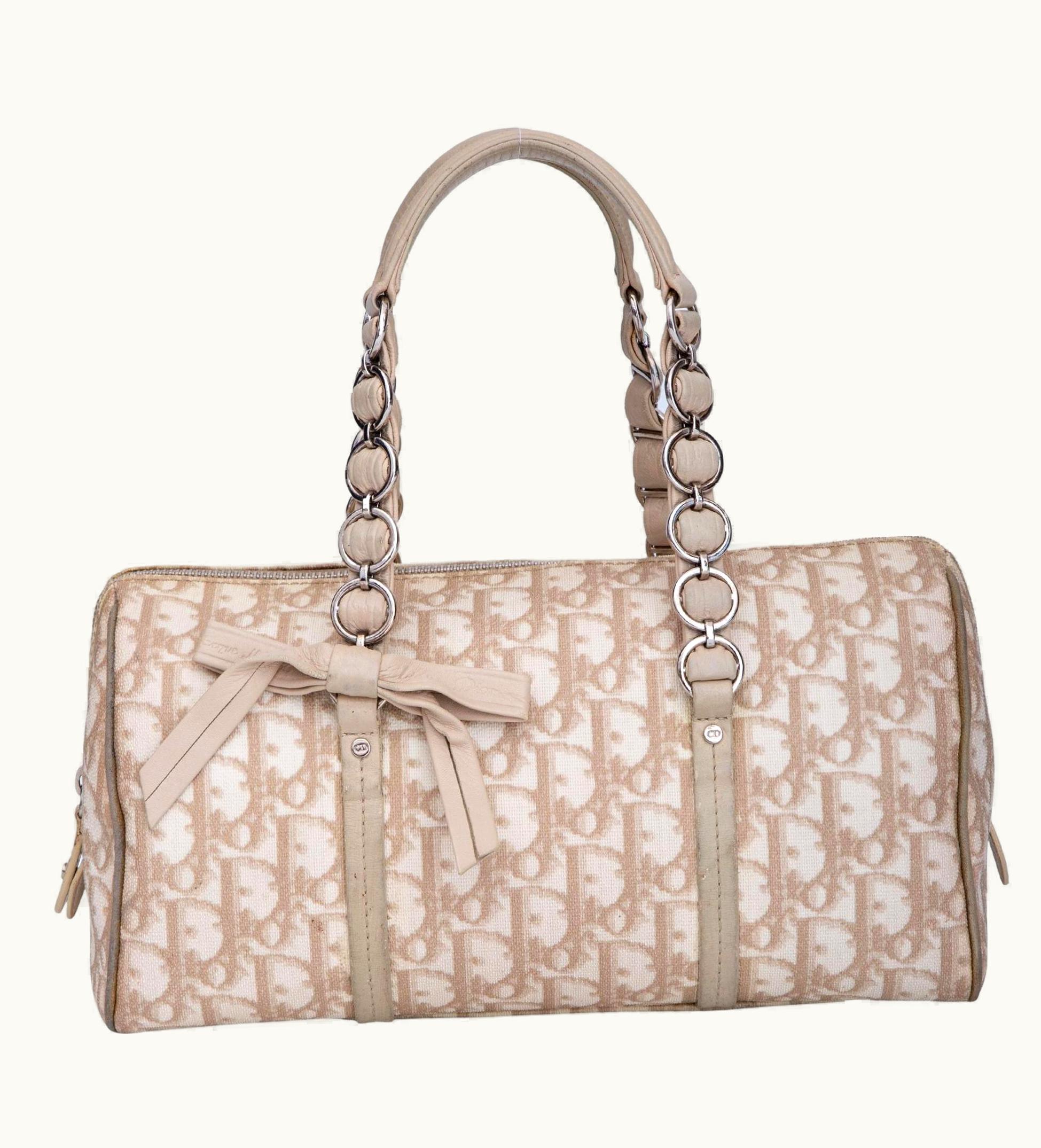 Dior Dior Diorissimo Trotter Romantique Beige Boston Handbag (2006)
