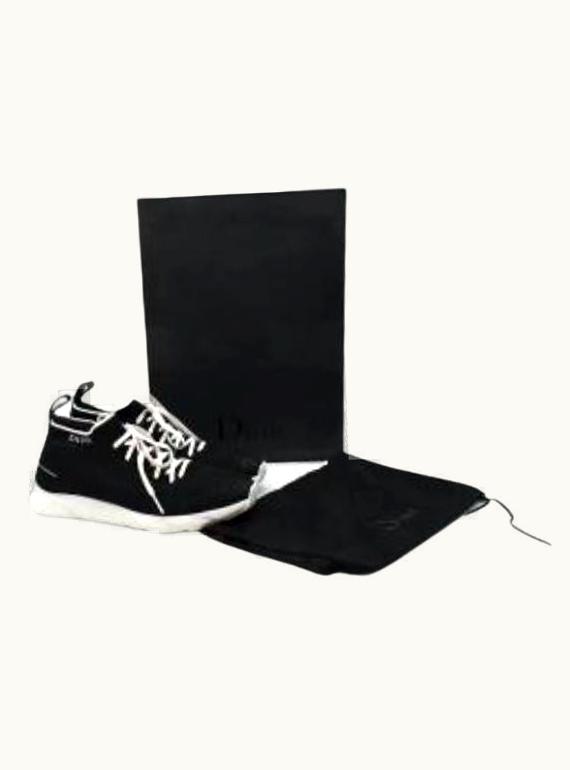 Dior Dior Black Stretch Knit Trainers