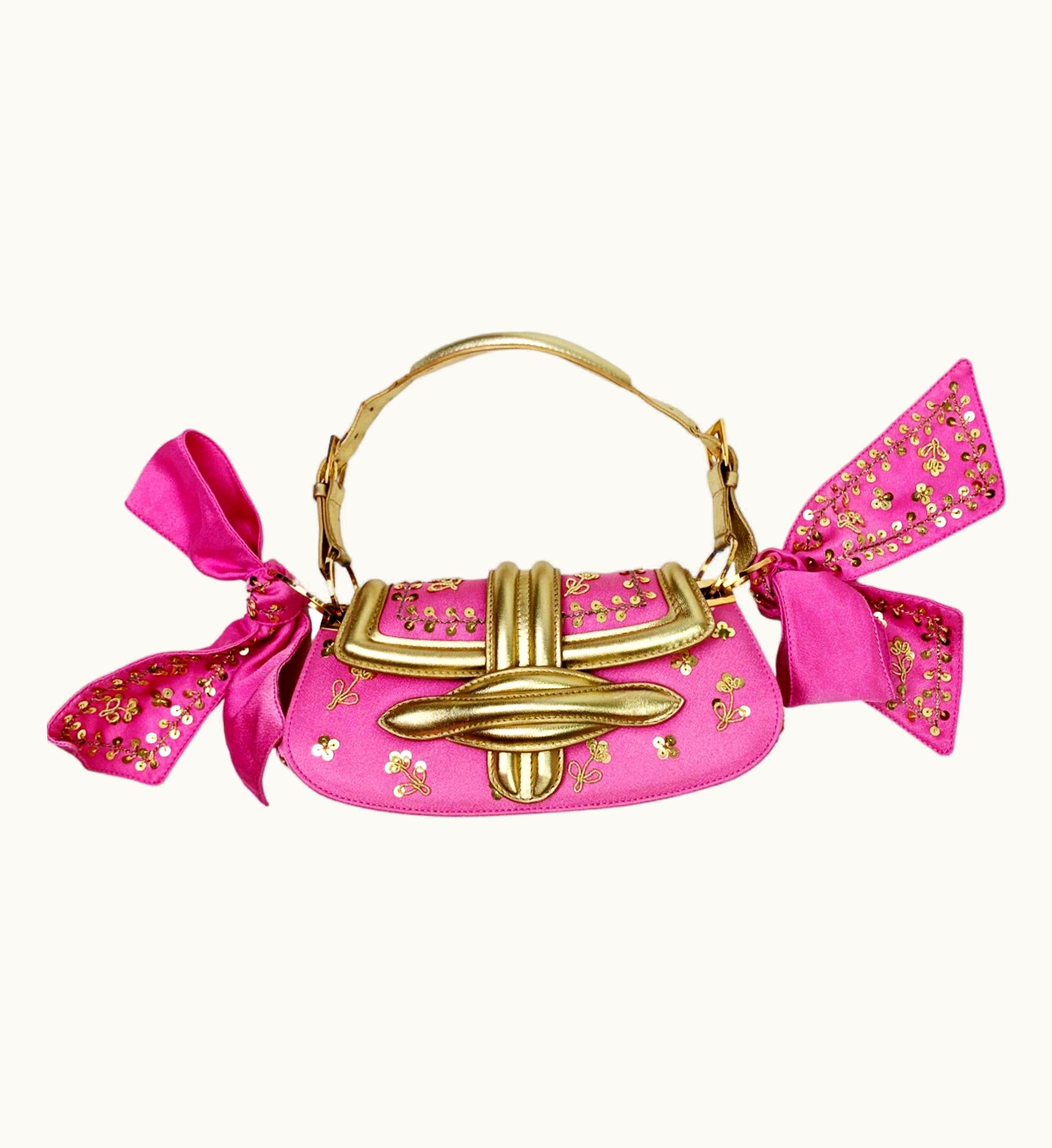Dior Dior Fall 2003 Silk Embroidered Bag