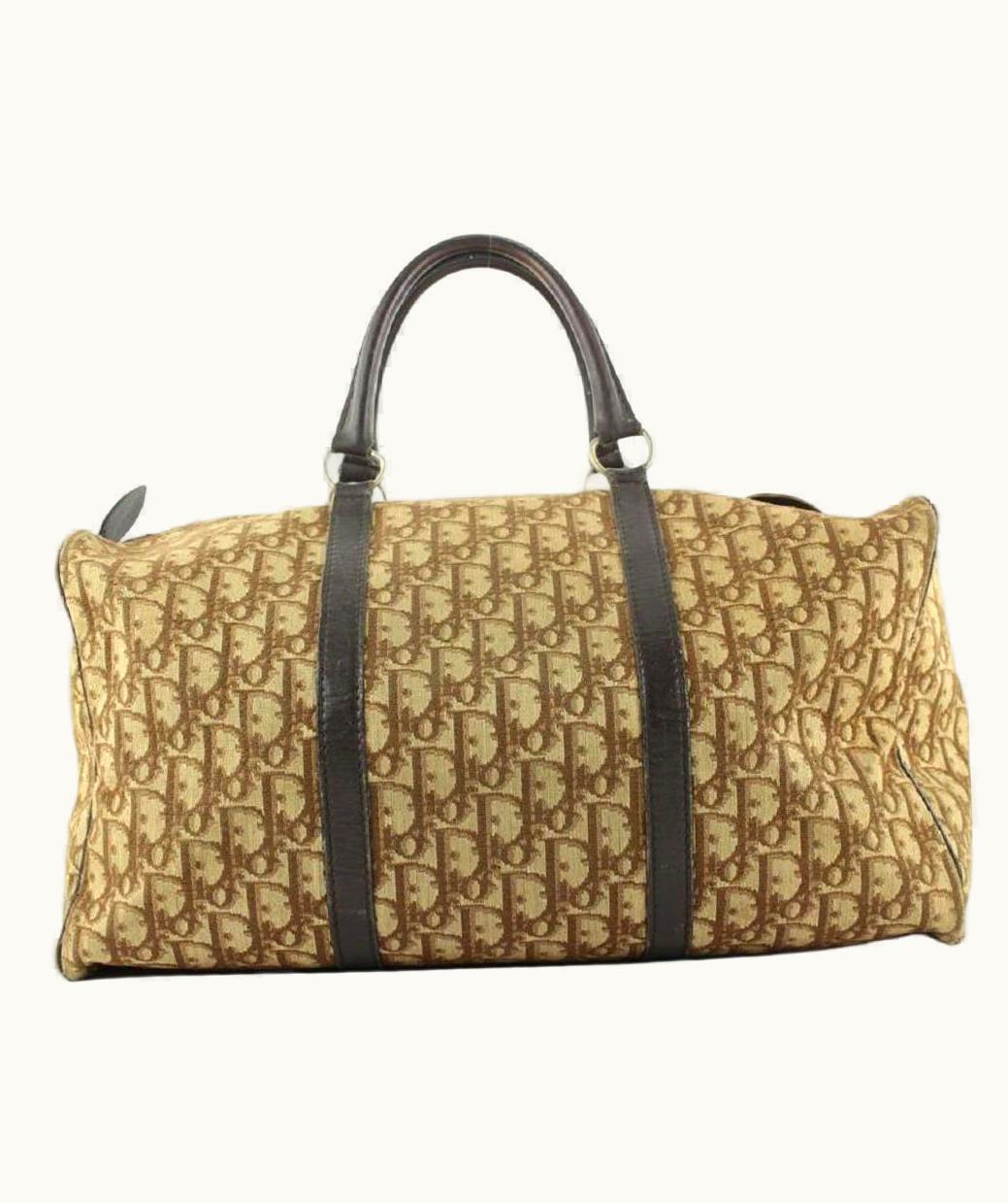 Dior Christian Dior Brown Monogram Trotter Boston Duffle Bag UZ0569560