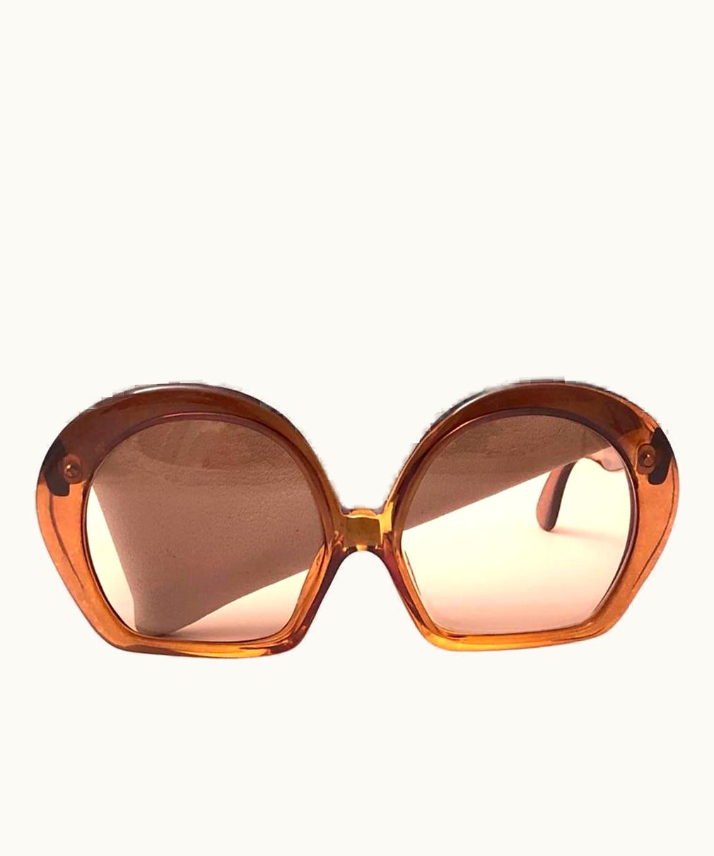 Dior Vintage Christian Dior 738 Amber Translucent Sunglasses Optyl 1960' Austria