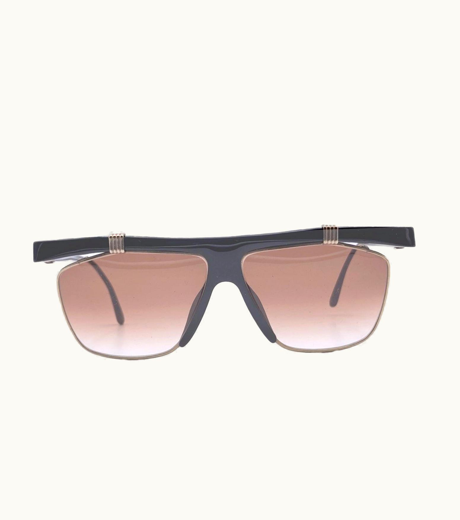 Dior Christian Dior Vintage Black Sunglasses Cd 2555 Optyl 61/11 135mm