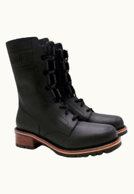 Dior Dior Black Leather Quest Lace-Up Boots