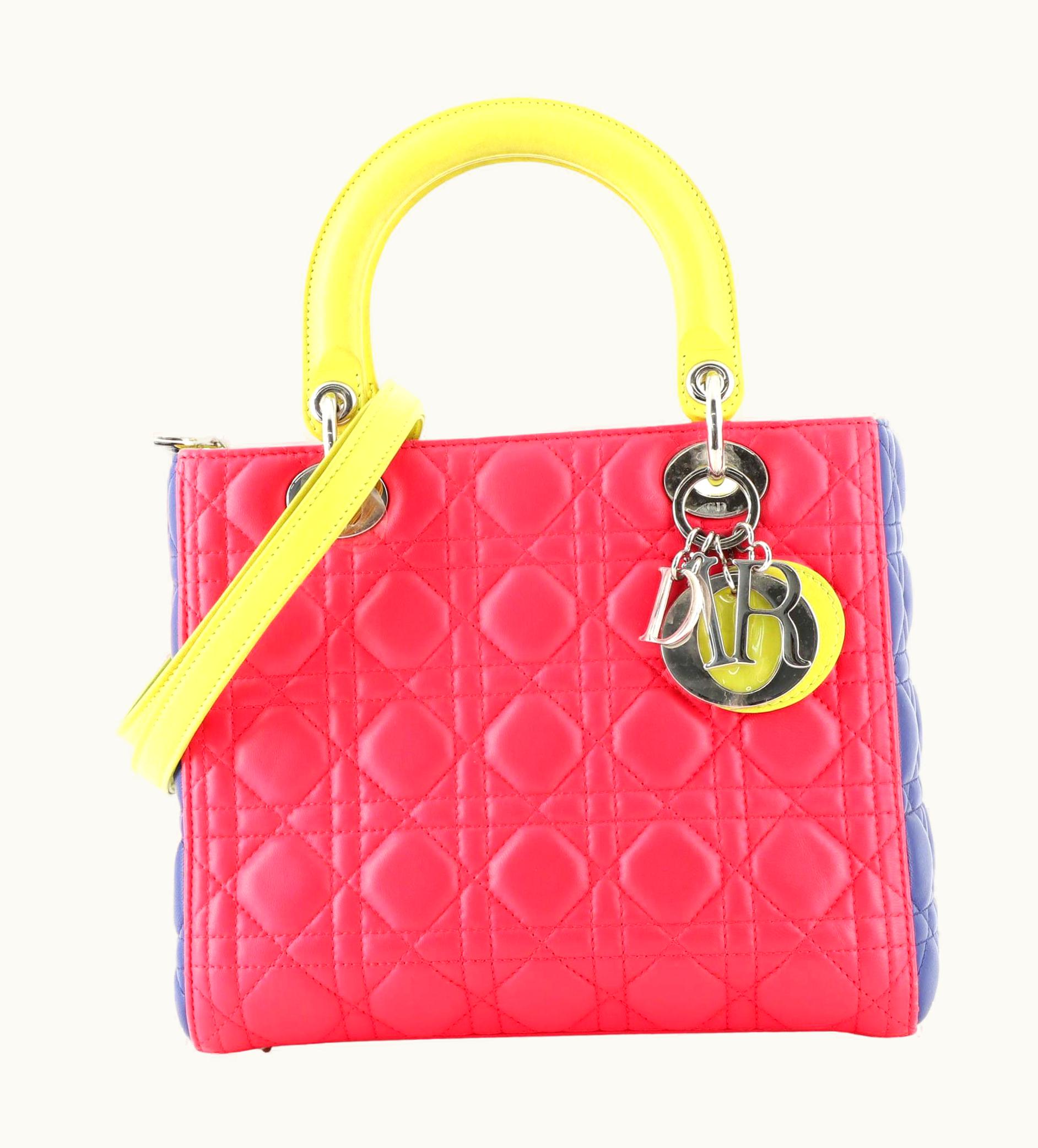 Dior Christian Dior Lady Dior Bag Cannage Quilt Lambskin Medium