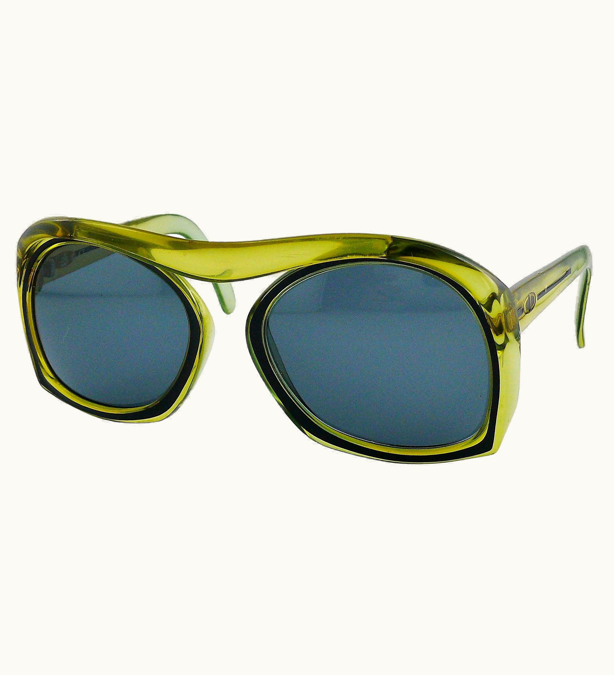 Dior Christian Dior Bridgeless Oversized Space Age Sunglasses Mod