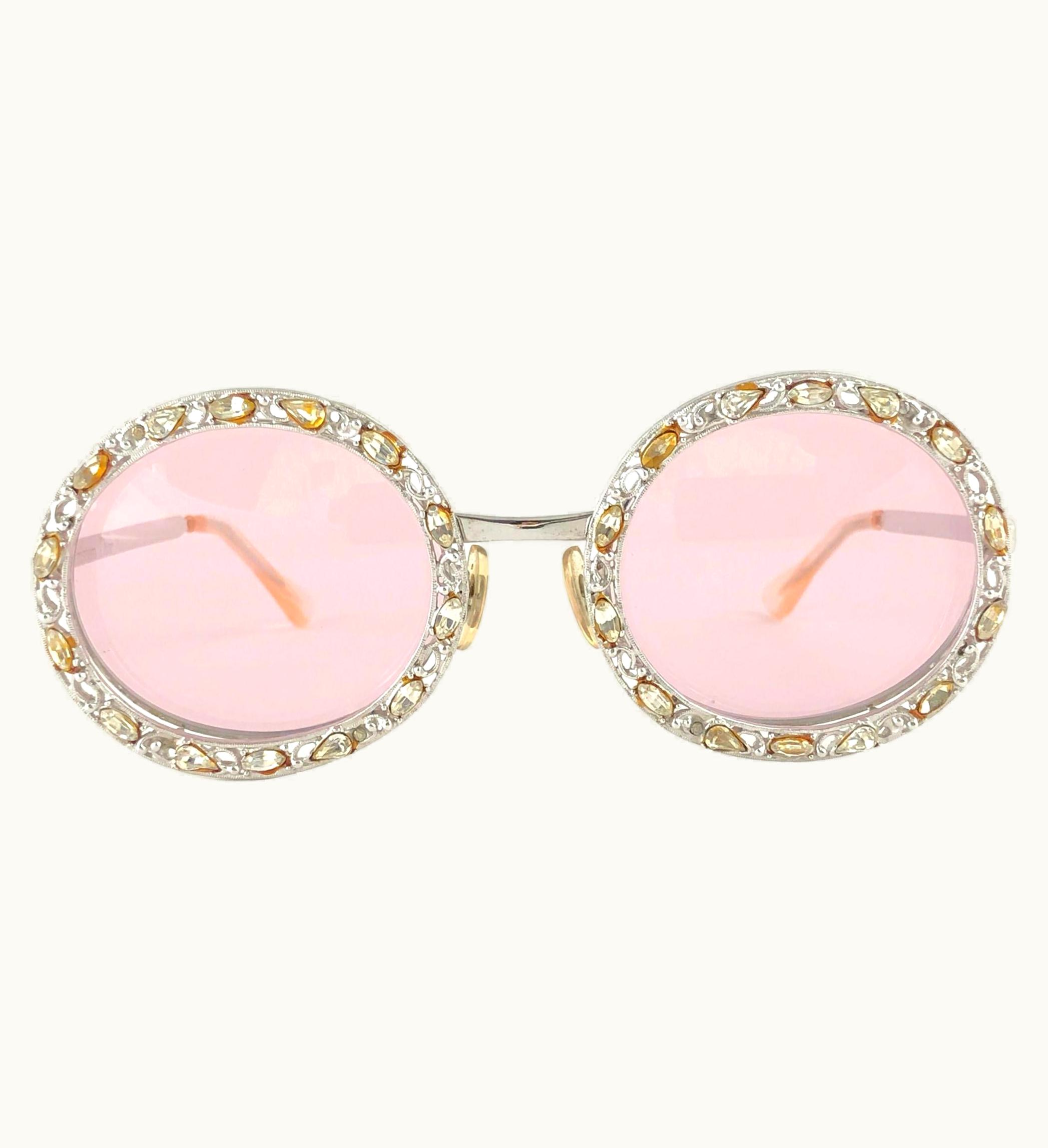 Dior Ultra Rare 1960 Christian Dior Crystalline Accented Archive Dior Sunglasses