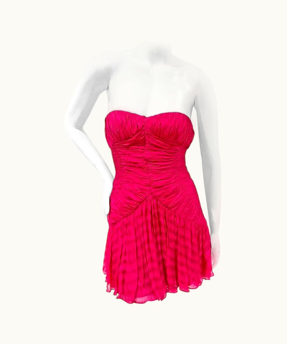 Dior Galliano Dior Magenta Mini Dress Spring2009 2009